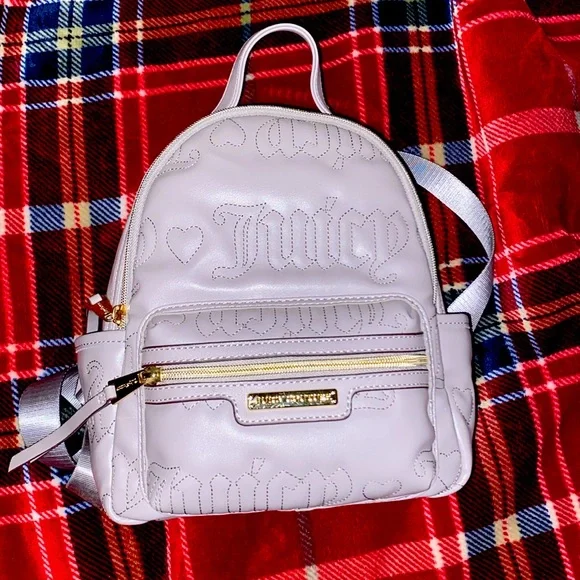 Juicy Couture Lavender Patent Mini Backpack with Matching Pouch Juicy Couture | Bags | Juicy Couture Fuschia Heart And Soul  main image 4